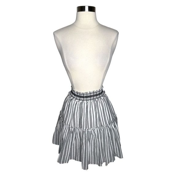 Broome Street x Kate Spade New York Striped Ruffle Mini Skirt - Size Small - Picture 1 of 5